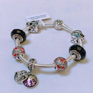 Pandora Snake Chain Bracelet Set Sterling Silver